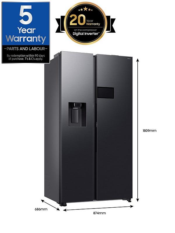Samsung Series 9 RS90F64EEFEU 634-litre Smart American Fridge Freezer with Spacemax Technology - Black - Image 7